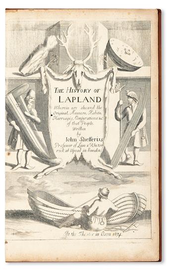 SCHEFFER, JOHANNES.  The History of Lapland.  1674